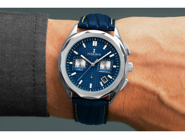 Jacob Zech Horloge Lisboa Blauw/Zilver 42mm – foto 3 – kavel bij XL Auctions