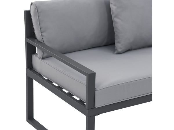 Loungeset Tropez - 4 persoons - donkergrijs – foto 4 – kavel bij XL Auctions