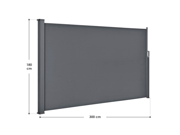 Windscherm / Zonnescherm Dubai - 300 x 180 cm - Donkergrijs – foto 10 – kavel bij XL Auctions