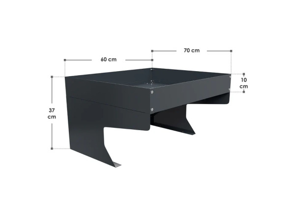 Maairobotgarage - Met plantenbak - Antraciet – foto 6 – kavel bij XL Auctions