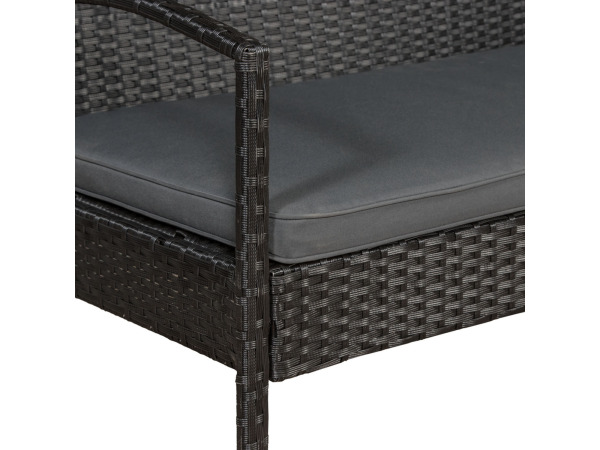 Loungeset Trinidad - Polyrotan - Donkergrijs – foto 6 – kavel bij XL Auctions