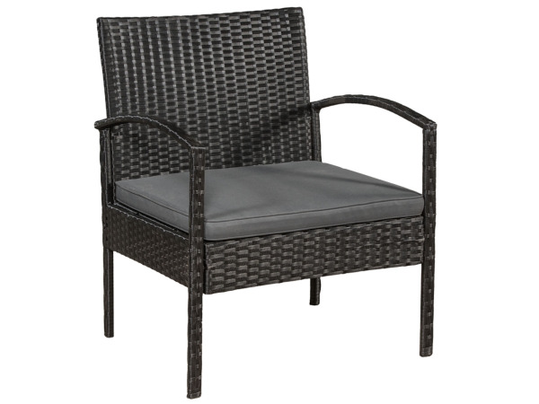 Loungeset Trinidad - Polyrotan - Donkergrijs – foto 8 – kavel bij XL Auctions