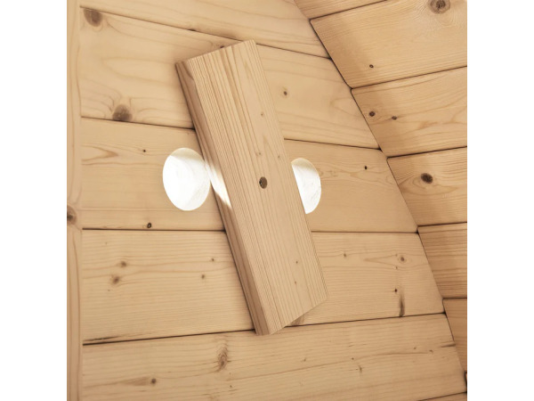 Barrelsauna Spitsbergen- 3,6 - 8 kW - 191x193x180 cm – foto 4 – kavel bij XL Auctions