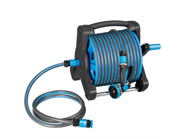 Mobiele Slanghaspel Basic - 30 Meter - Blauw