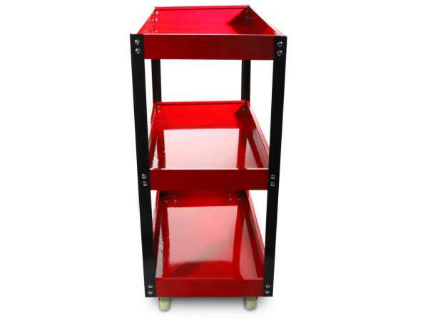 Werkplaatswagen / Gereedschapswagen - 3 niveaus - Rood – foto 3 – kavel bij XL Auctions