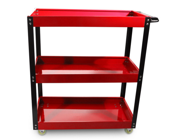 Werkplaatswagen / Gereedschapswagen - 3 niveaus - Rood – foto 4 – kavel bij XL Auctions