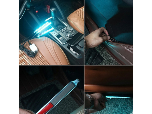 USB Auto Led strip inclusief afstandsbediening sfeerverlicht – foto 4 – kavel bij XL Auctions