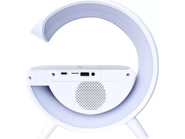iBello bluetooth speaker LED Wake Up Light draadloze oplader – foto 2 – kavel bij XL Auctions