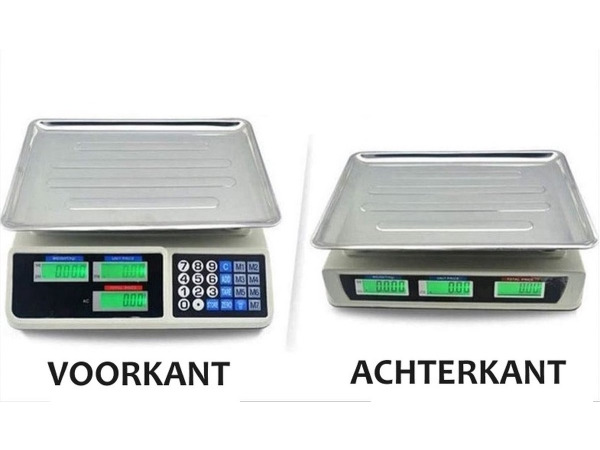 iBello Digitale Weegschaal tot 40kg Prijsweegschaal – foto 2 – kavel bij XL Auctions