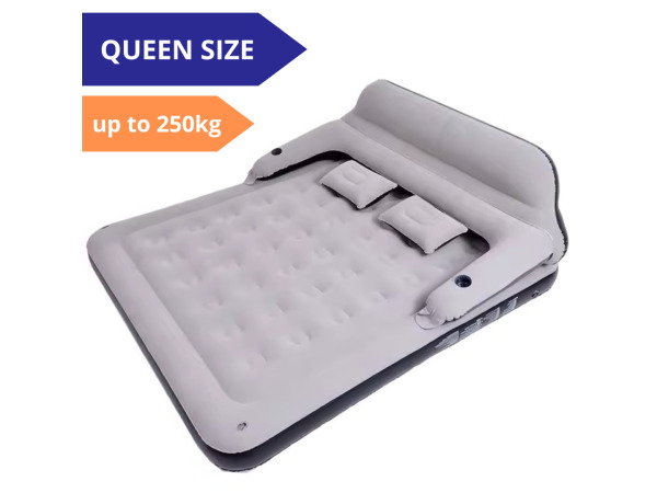 Queen Size luchtmatras met kussens en rugleuning luchtbed – foto 2 – kavel bij XL Auctions