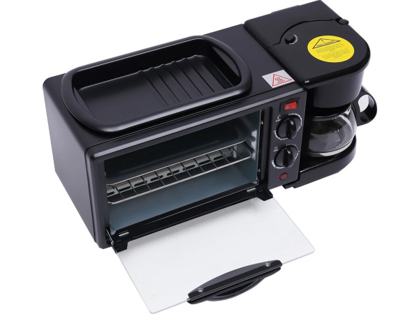 3 in 1 Multifunctionele Ontbijtmachine - Oven - Broodrooster – foto 2 – kavel bij XL Auctions