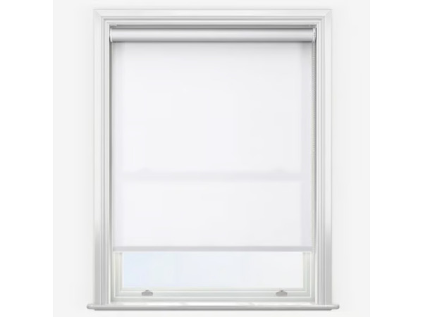 8x Deluxe Plain White Roller Blind 90x250cm