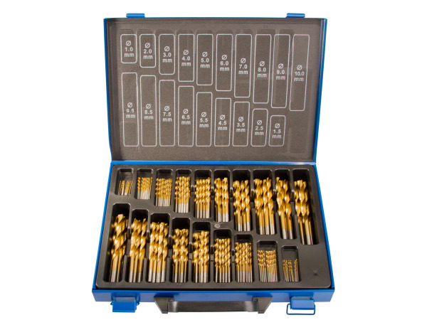 Metaalborenset - 1 - 10 mm spiraalboor - 170 stuks