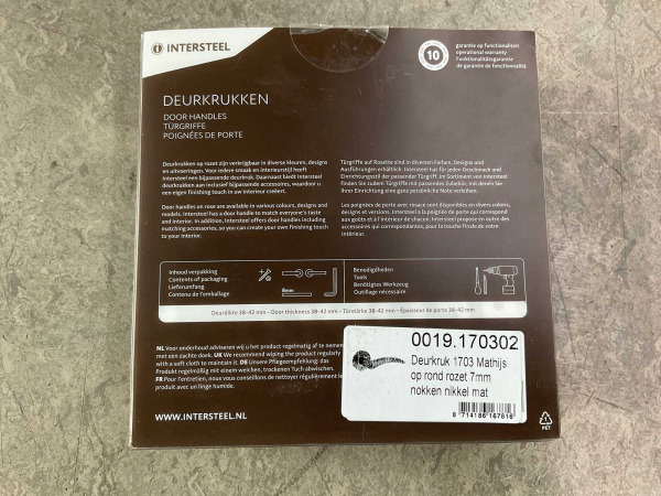 10x Intersteel deurkruk op rond rozet Matthijs – foto 9 – kavel bij XL Auctions