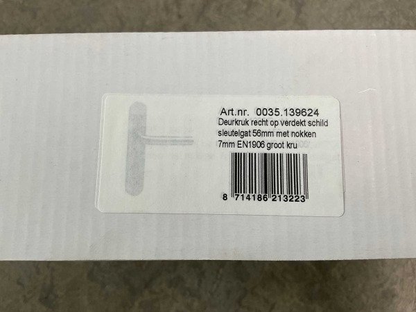 5x Intersteel deurkruk rond op schild met sleutelgat – foto 2 – kavel bij XL Auctions