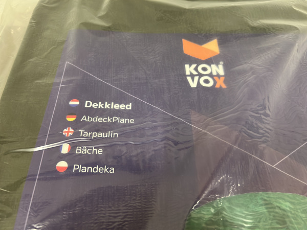 Konvox Dekkleed 5x8m 150gr/m2 groen – foto 3 – kavel bij XL Auctions
