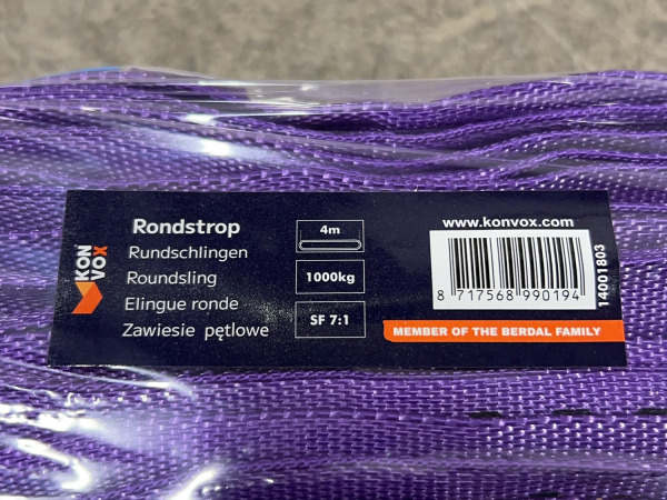 5x Konvox Rondstrop Violet 1 Ton – 4 m – foto 5 – kavel bij XL Auctions