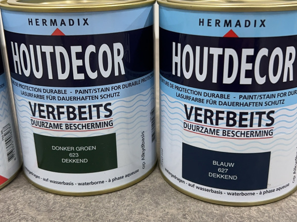 Hermadix verfbeits 750ml set 4-delig Houtdecor – foto 3 – kavel bij XL Auctions