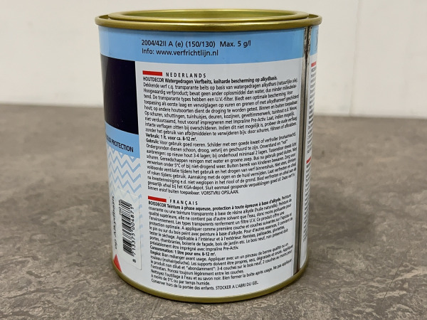 3x Hermadix verfbeits wijnrood 750ml Houtdecor – foto 4 – kavel bij XL Auctions