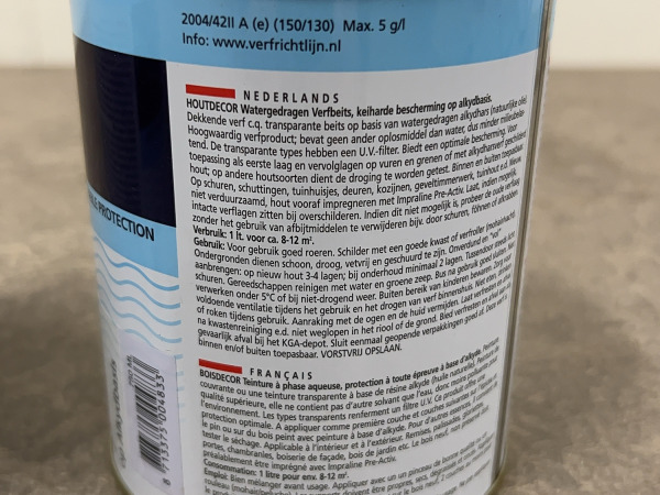 Hermadix verfbeits 750ml set 4-delig Houtdecor – foto 5 – kavel bij XL Auctions