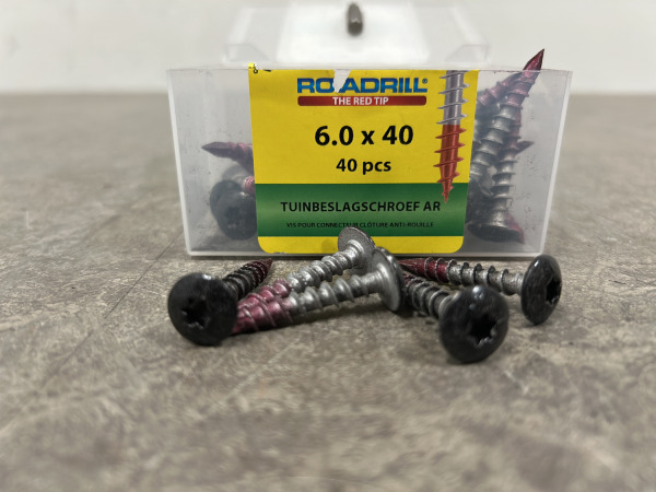 12x Rotadrill tuinbeslagschroeven AR ø6,0x40mm 40-pack – foto 4 – kavel bij XL Auctions