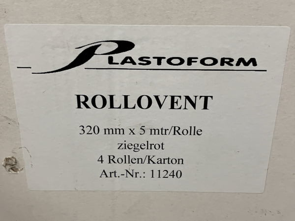4x Plastoform rollovent ondervorstrol 320mm (5m) – foto 3 – kavel bij XL Auctions