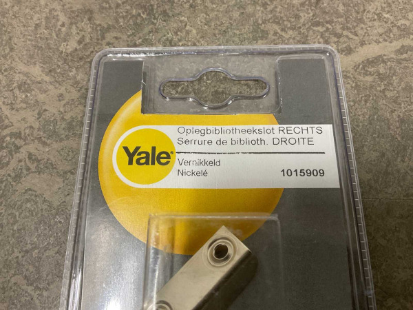 12x Yale oplegbibliotheekslot rechts nikkel – foto 2 – kavel bij XL Auctions