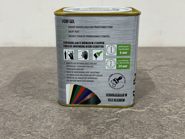 6x Metalgel 3-in-1 lak middelgrijs glans 750ml – foto 2 – kavel bij XL Auctions