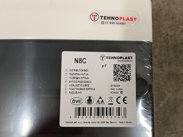 5x Tehnoplast verdeelkast N8-C/P IP40 – foto 5 – kavel bij XL Auctions