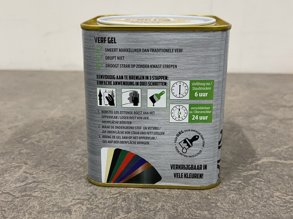 6x Metalgel 3-in-1 lak ivoor glans 750ml – foto 2 – kavel bij XL Auctions