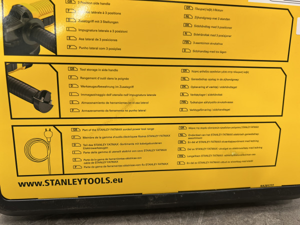 Stanley Fatmax haakse slijper ø115mm 850W FMEG210K – foto 7 – kavel bij XL Auctions