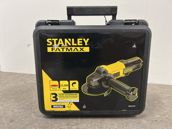 Stanley Fatmax haakse slijper ø115mm 850W FMEG210K – foto 9 – kavel bij XL Auctions