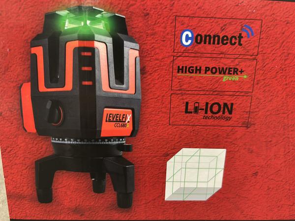 Levelfix kruislijnlaser groen set met statief CCL680G – foto 3 – kavel bij XL Auctions