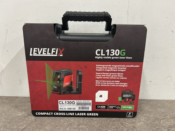 LevelFix kruislijnlaser groen met koffer CL130G – foto 2 – kavel bij XL Auctions