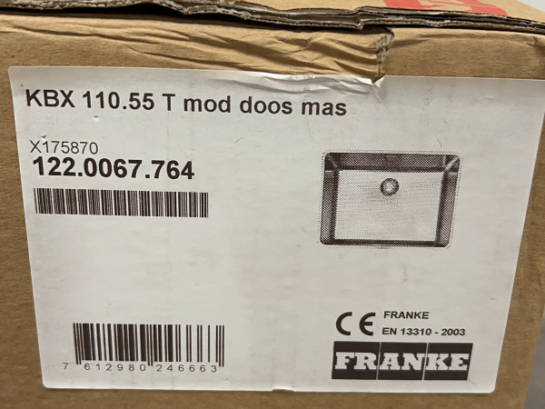 Franke wasbak Kubus KBX11055 – foto 8 – kavel bij XL Auctions