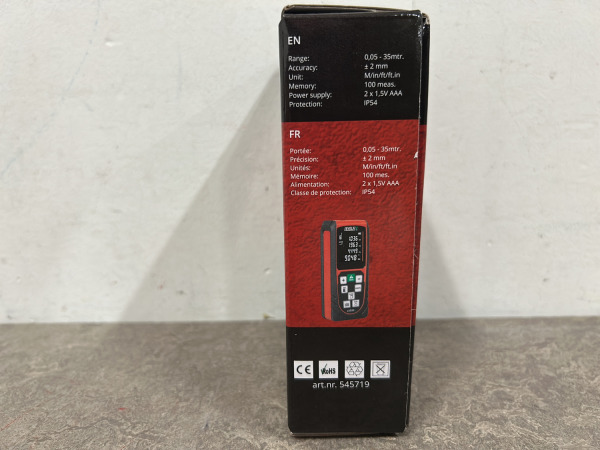 Levelfix digitale afstandsmeter LXD35G – foto 2 – kavel bij XL Auctions