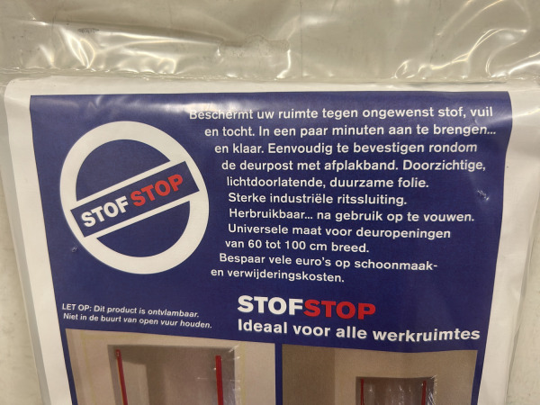 5x Super Prof afsluitfolie met rits 2500x1100mm StofStop – foto 3 – kavel bij XL Auctions