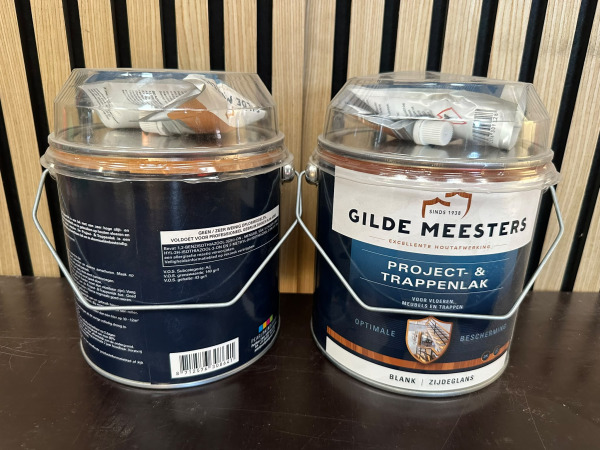 2x Gilde Meesters Project- & Trappenlak 2K Blank Zijdeglans – foto 2 – kavel bij XL Auctions
