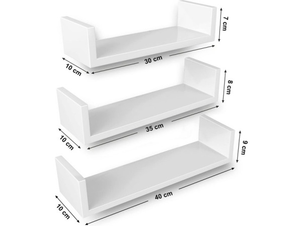 iBella Living wandplanken set van 3 U vorm – foto 2 – kavel bij XL Auctions