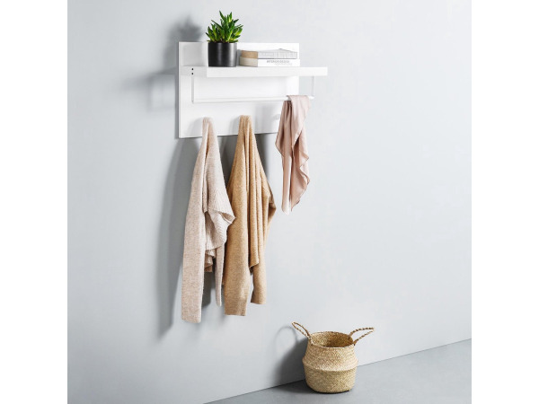 iBella Living wandkapstok wit met haakjes – foto 2 – kavel bij XL Auctions