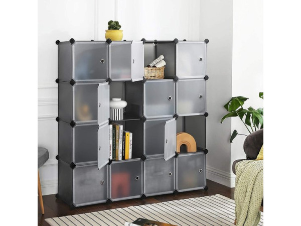 iBella Living kubus vakkensysteem zwart – foto 3 – kavel bij XL Auctions