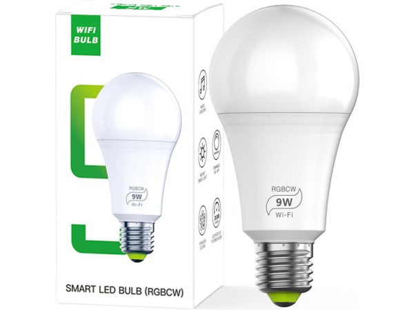 Set van 2 iBello Smart WiFi LED Lamp - E27 - 9W – foto 2 – kavel bij XL Auctions