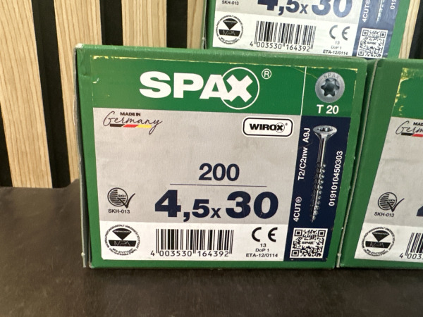 3 Dozen SPAX 4CUT Schroeven 4,5 x 30 mm – 600 stuks – T20 – foto 2 – kavel bij XL Auctions
