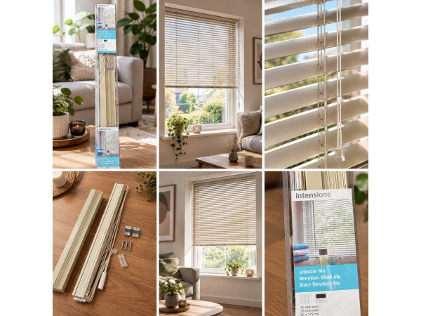 INT Venetian Blind Aluminum Plain Cream 25mm 60x175cm – foto 2 – kavel bij XL Auctions