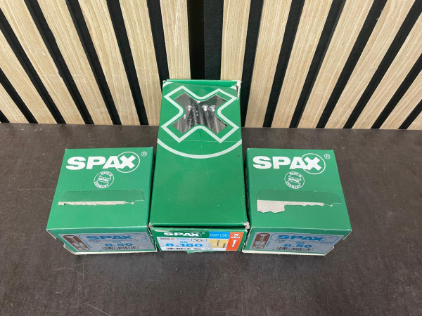 Partij SPAX Schroeven RVS A2 – 150 stuks – 8x50 & 8x160 mm – foto 2 – kavel bij XL Auctions