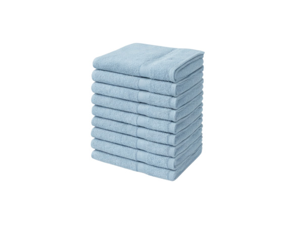 Handdoeken 50×100 cm – Set van 10 – 400 g/m² – Lichtblauw