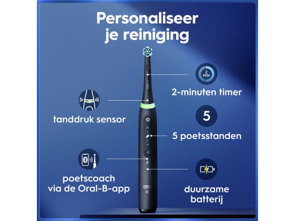 Oral-B iO 5N Elektrische Tandenborstel - Zwart – foto 2 – kavel bij XL Auctions