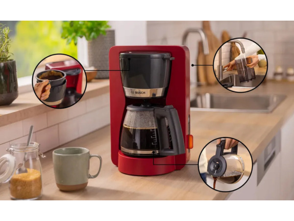 Bosch Koffiezetapparaat - ROOD - TKA4M234 – foto 2 – kavel bij XL Auctions
