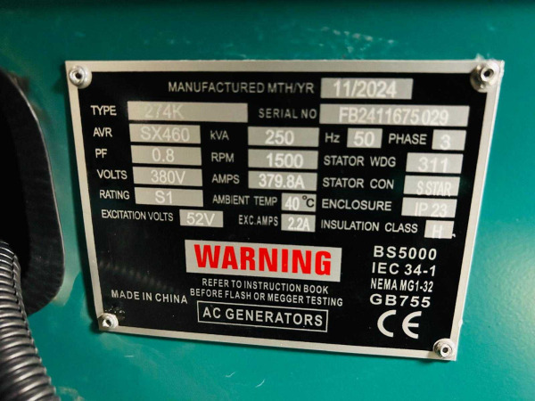 RTE noodstroom-aggregaat 250kVA diesel – foto 5 – kavel bij XL Auctions