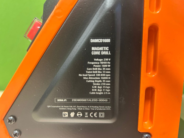 Daewoo kernboormachine magnetisch DAMCD1600 – foto 9 – kavel bij XL Auctions